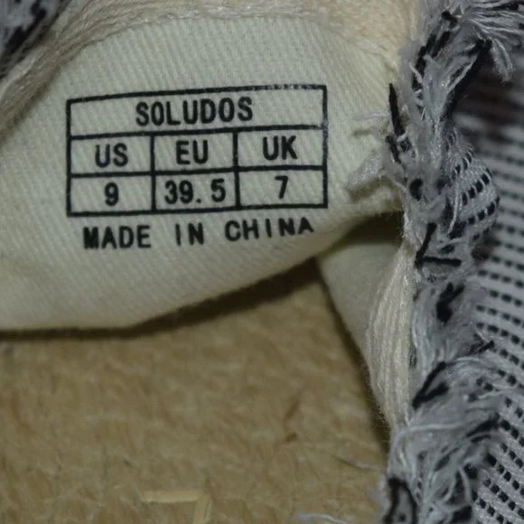 Soludos Women's sz 9  Mules Espadrilles Slip On Shoes - Never Worn Outside - Picture 4 of 5